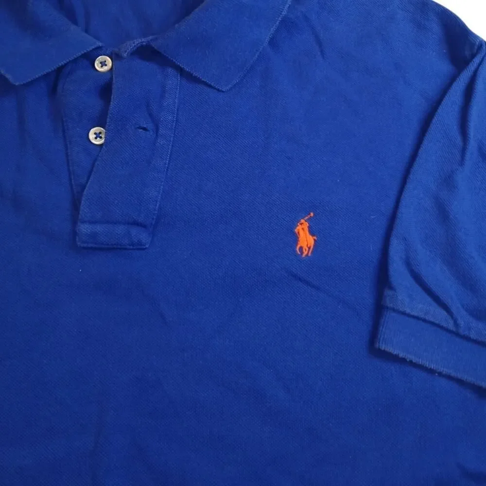 POLO by Ralph Lauren Mens Royal Blue 3-Button Polo Shirt - Size: Large